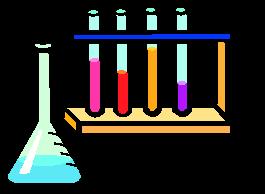 Imagen de tubos de ensayo con diversos productos qumicos en los que se han producido reacciones.